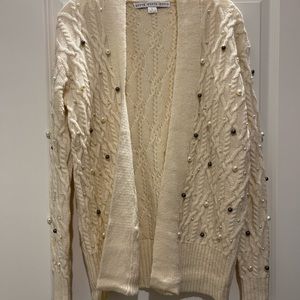 Hyfve pearl beaded cardigan